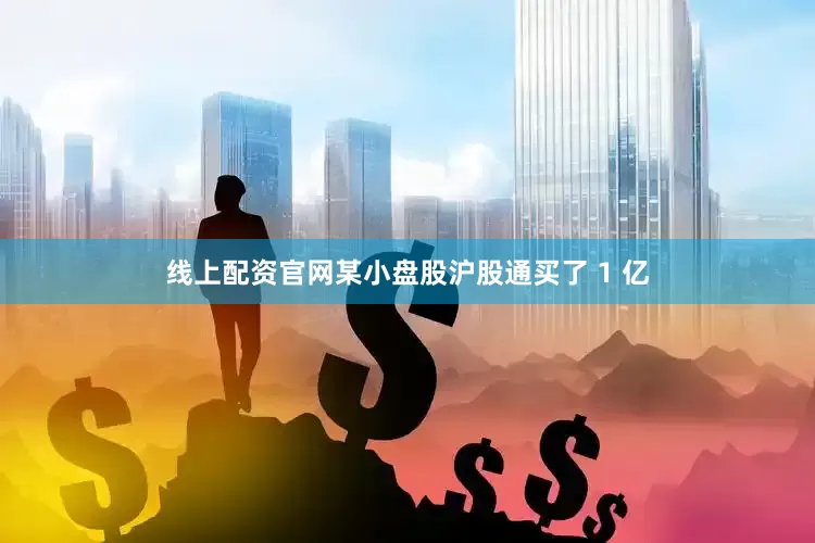 线上配资官网某小盘股沪股通买了 1 亿